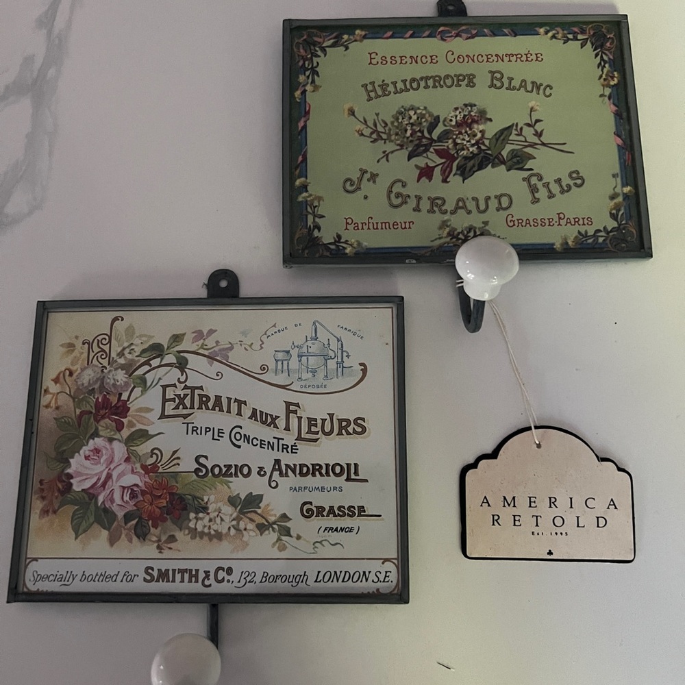 Beautiful French Inspired Hooks. Brand New!!